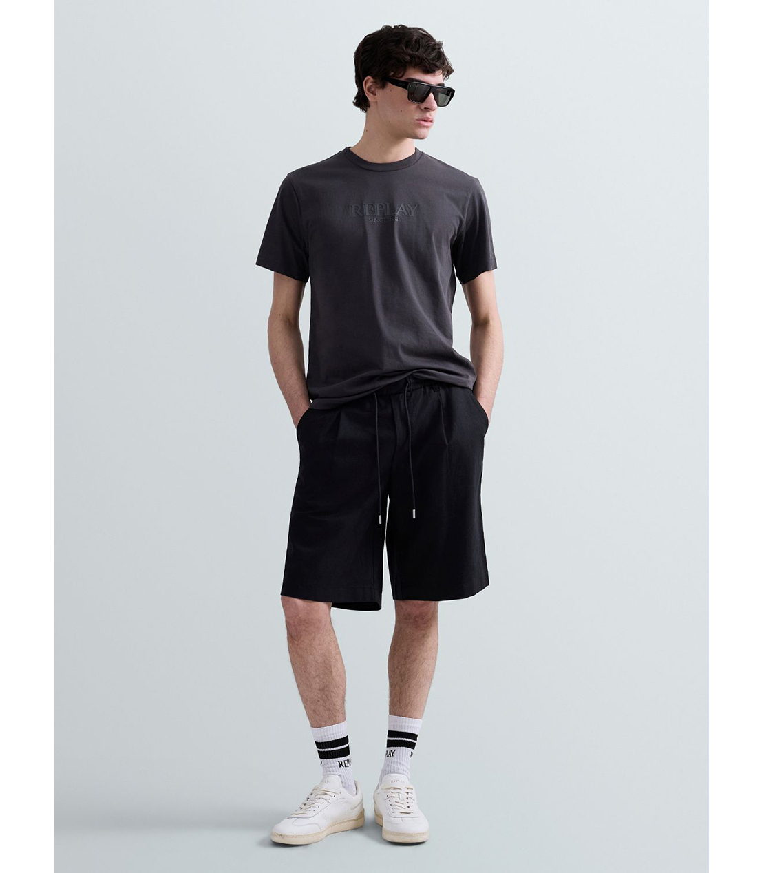 ベーシックジャージーロゴプリント Tシャツ 詳細画像 ダークグレー 2